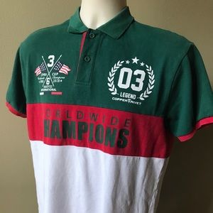 Copper Rivet (L) CPRV Cup international Worldwide Champions Polo Shirt